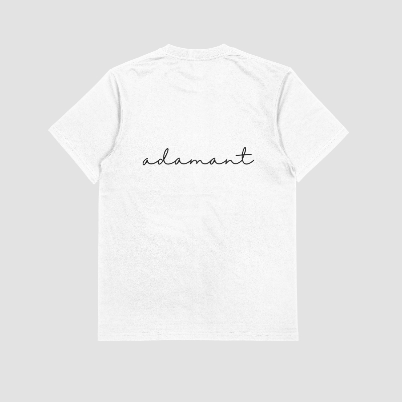 Adamant White-Tee